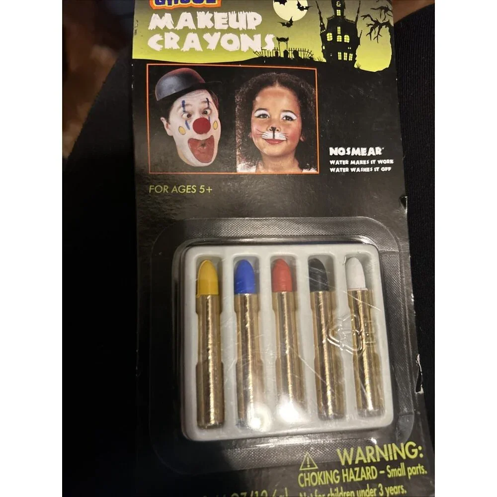 Halloween Make Up Sticks Bright Colored Make Up Crayons 5 Colors